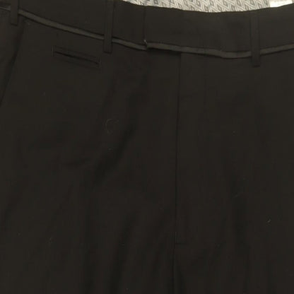 Skopes Mens Black Polyester Trousers Size 38 in L31 in Regular Zip