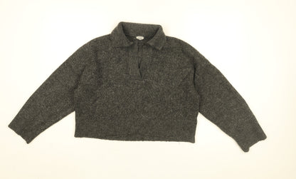 Womens UK Size S Pimkie Grey Pullover Jumper