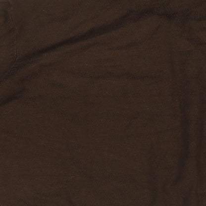 Tailor Womens Brown Round Neck Rayon Cardigan Jumper Size XL