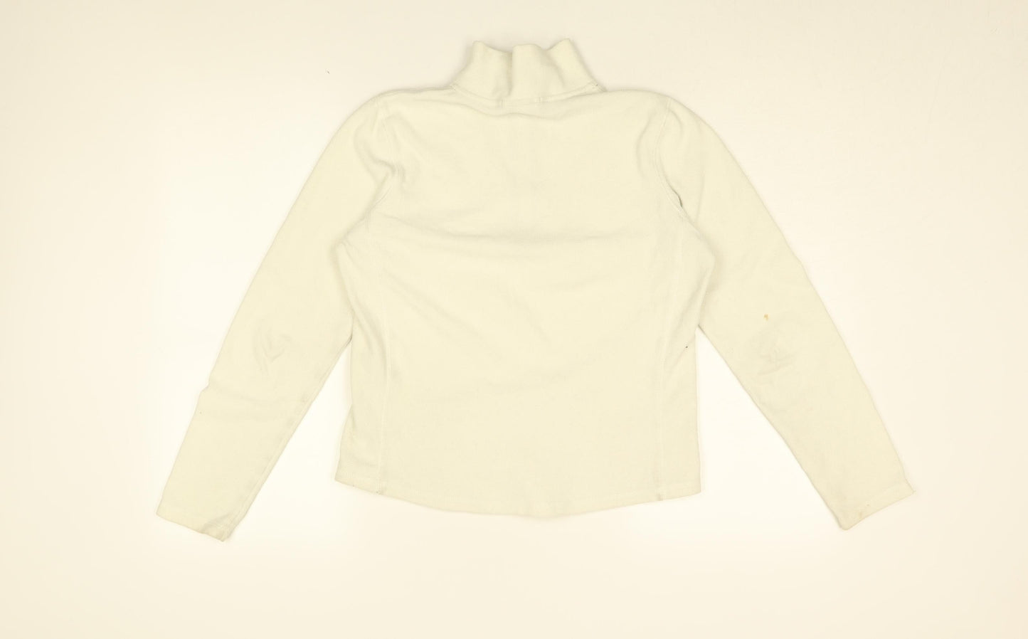 Gap Womens White Polyester Pullover Sweatshirt Size S Zip