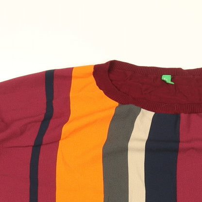 Womens UK Size M United Colors of Benetton Red Basic Blouse