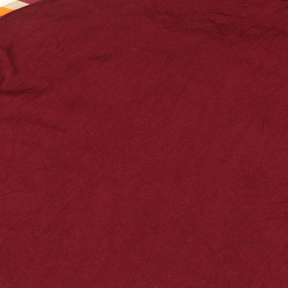 Womens UK Size M United Colors of Benetton Red Basic Blouse