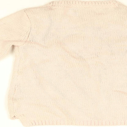 Miss Mona Mouse Girls Pink Round Neck Cotton Pullover Jumper Size 3 Years Pullover - Penguin