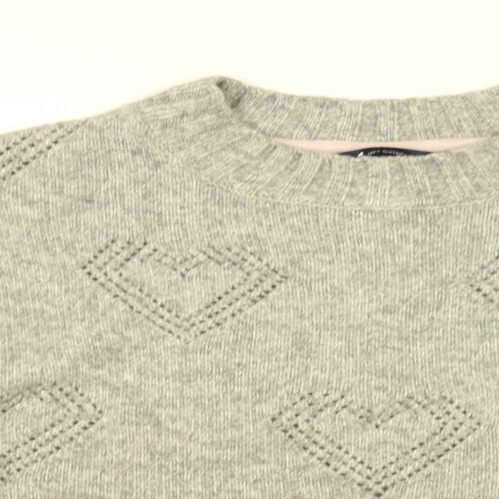 Womens UK Size 14 Crew Clothing Company Grey Pullover Jumper