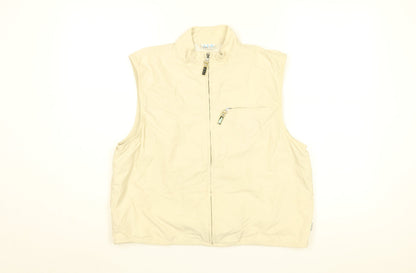 ILA Sport Womens Beige Gilet Coat Size 16 Zip