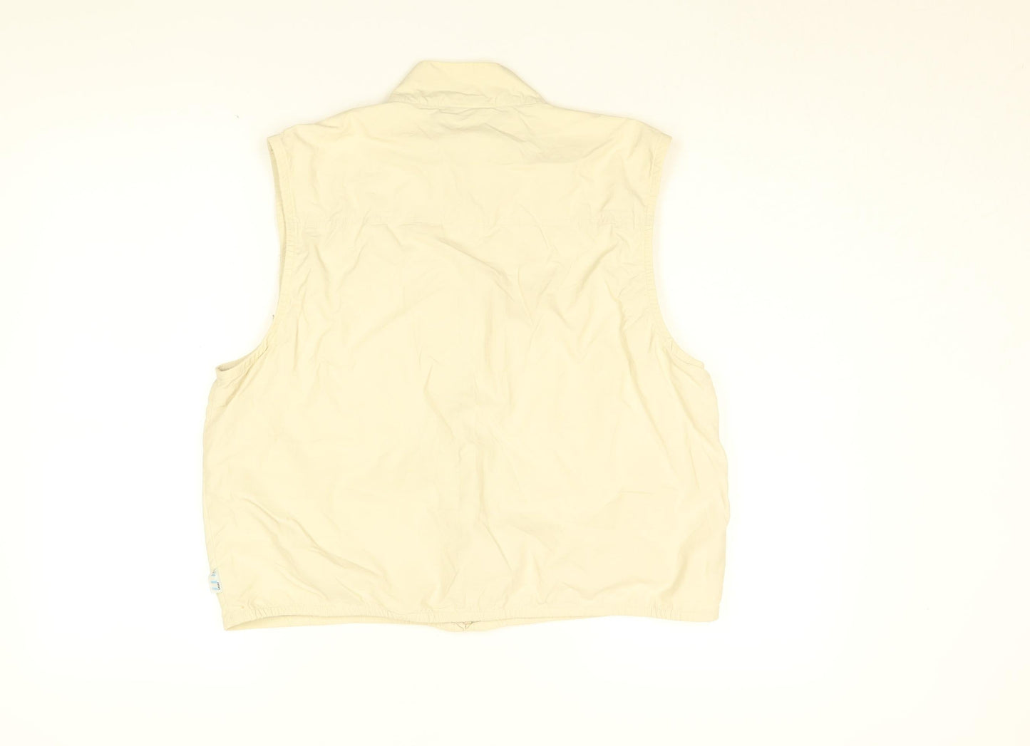 ILA Sport Womens Beige Gilet Coat Size 16 Zip