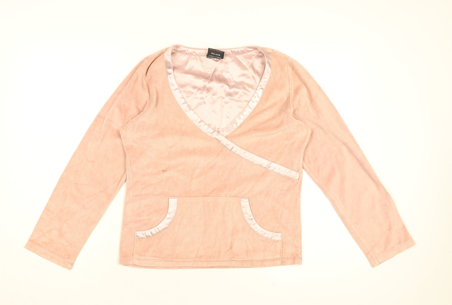 Fenn Wright Manson Womens Pink Cotton Basic T-Shirt Size S V-Neck