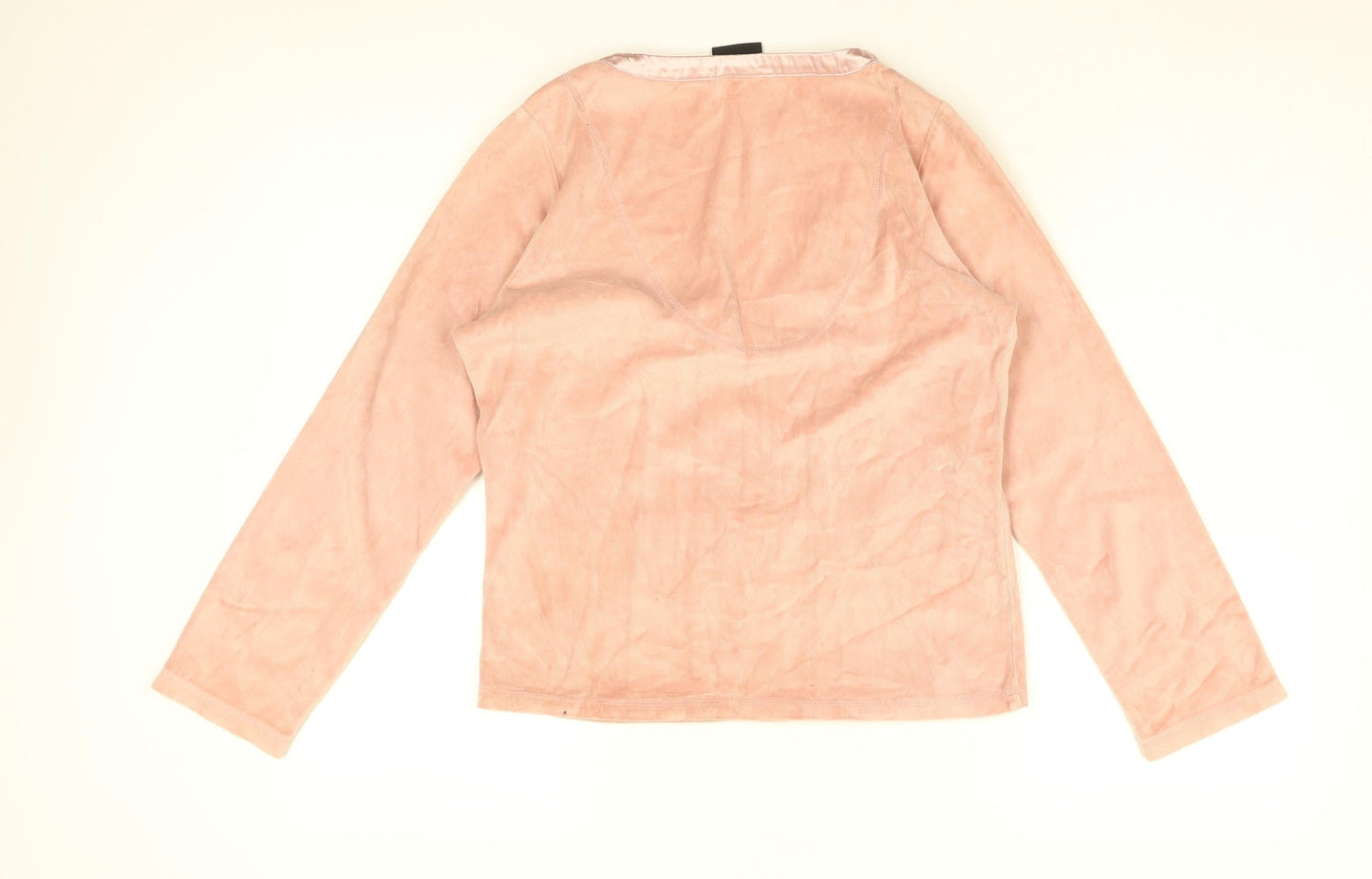 Fenn Wright Manson Womens Pink Cotton Basic T-Shirt Size S V-Neck