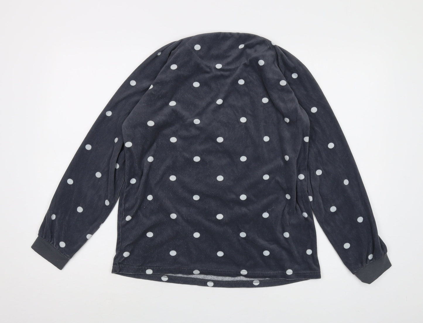 Disney Womens Grey Polka Dot Polyester Basic T-Shirt Size S Crew Neck - Minnie Mouse
