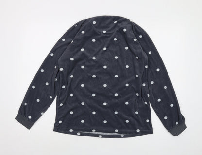 Disney Womens Grey Polka Dot Polyester Basic T-Shirt Size S Crew Neck - Minnie Mouse