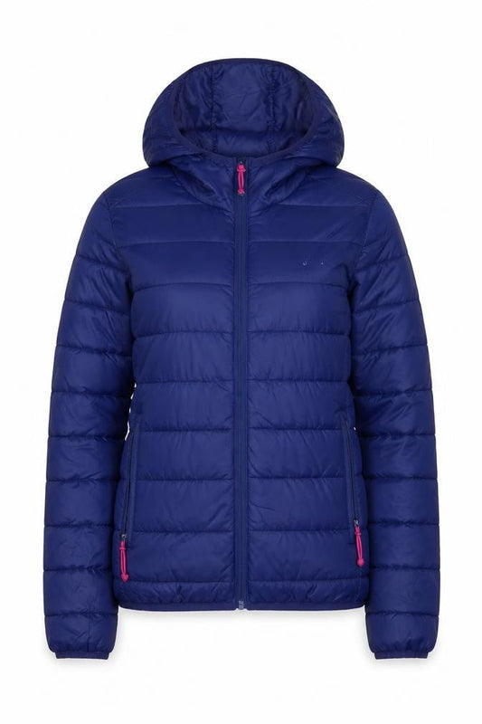 Womens UK Size 8 Freedom Trail Blue Puffer Jacket