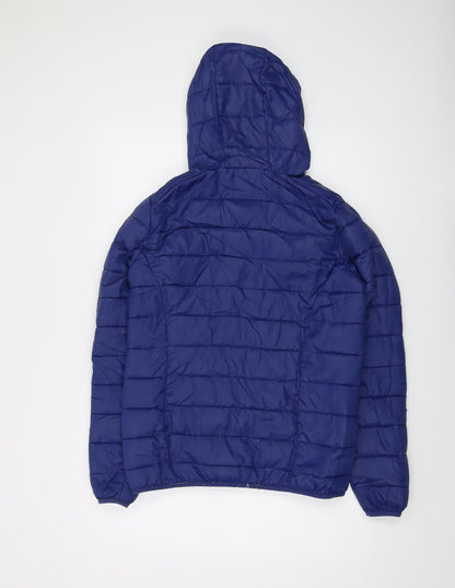 Womens UK Size 8 Freedom Trail Blue Puffer Jacket