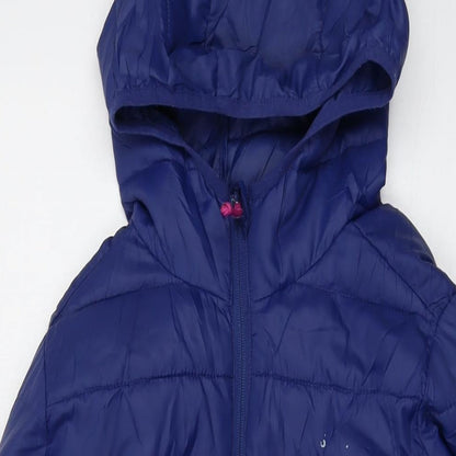 Womens UK Size 8 Freedom Trail Blue Puffer Jacket