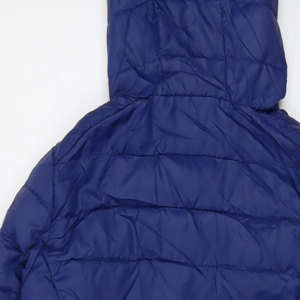Womens UK Size 8 Freedom Trail Blue Puffer Jacket