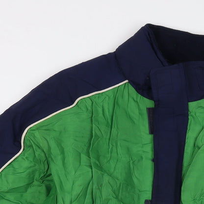 Reebok Boys Green Jacket Size 14-15 Years Zip - Vintage