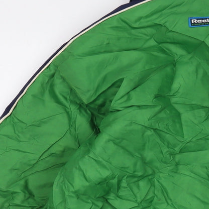 Reebok Boys Green Jacket Size 14-15 Years Zip - Vintage
