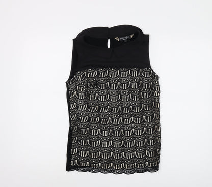 Womens UK Size 8 Principles Black Basic Tank