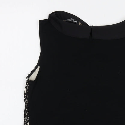 Womens UK Size 8 Principles Black Basic Tank