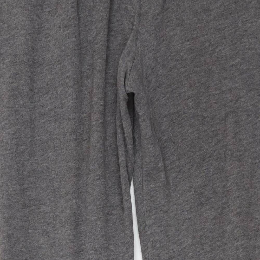 Hollister Mens Grey Cotton Trousers Size S L30 in Regular Drawstring