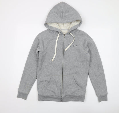 Womens UK Size 8 Jack Wills Grey Full Zip Hoodie