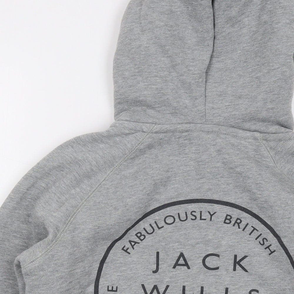 Womens UK Size 8 Jack Wills Grey Full Zip Hoodie