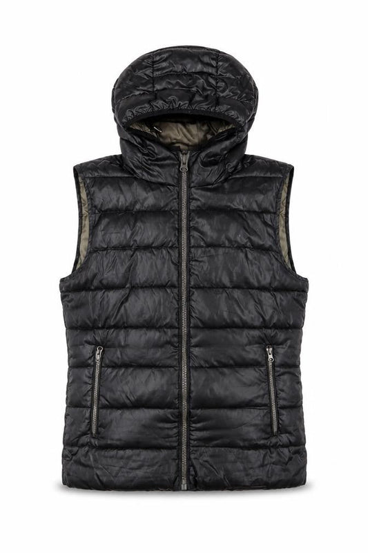 Blue Flame Womens Black Gilet Jacket Size L Zip - Zip Pockets