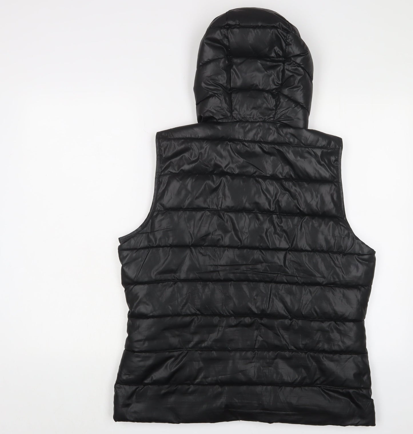 Blue Flame Womens Black Gilet Jacket Size L Zip - Zip Pockets