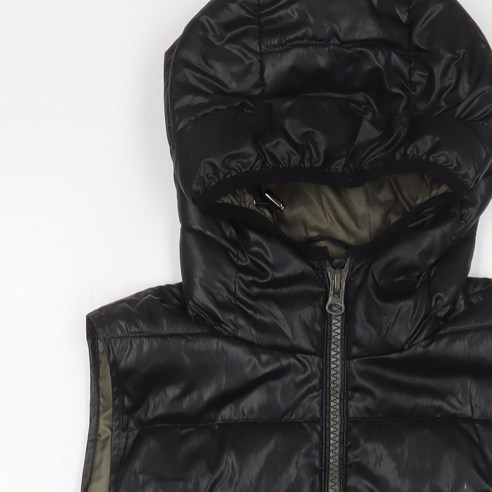 Blue Flame Womens Black Gilet Jacket Size L Zip - Zip Pockets