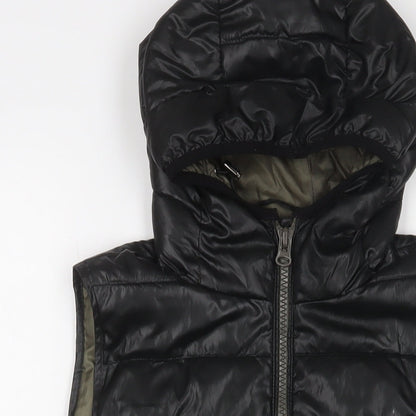 Blue Flame Womens Black Gilet Jacket Size L Zip - Zip Pockets