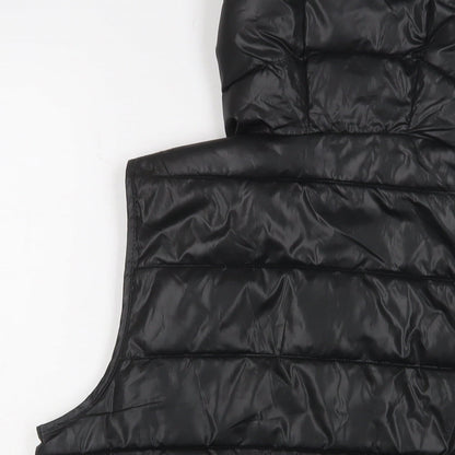 Blue Flame Womens Black Gilet Jacket Size L Zip - Zip Pockets