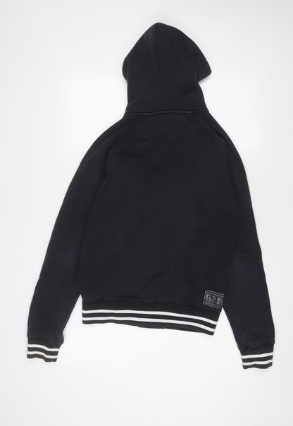 Mens UK Size S Criminal Damage Blue Pullover Hoodie