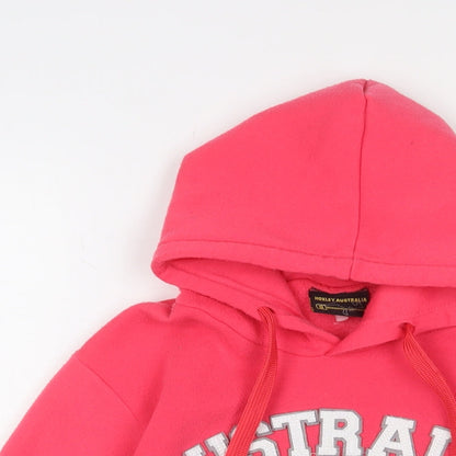 Hoxley Australia Girls Pink Polyester Pullover Hoodie Size 8 Years Pullover - Embroidered