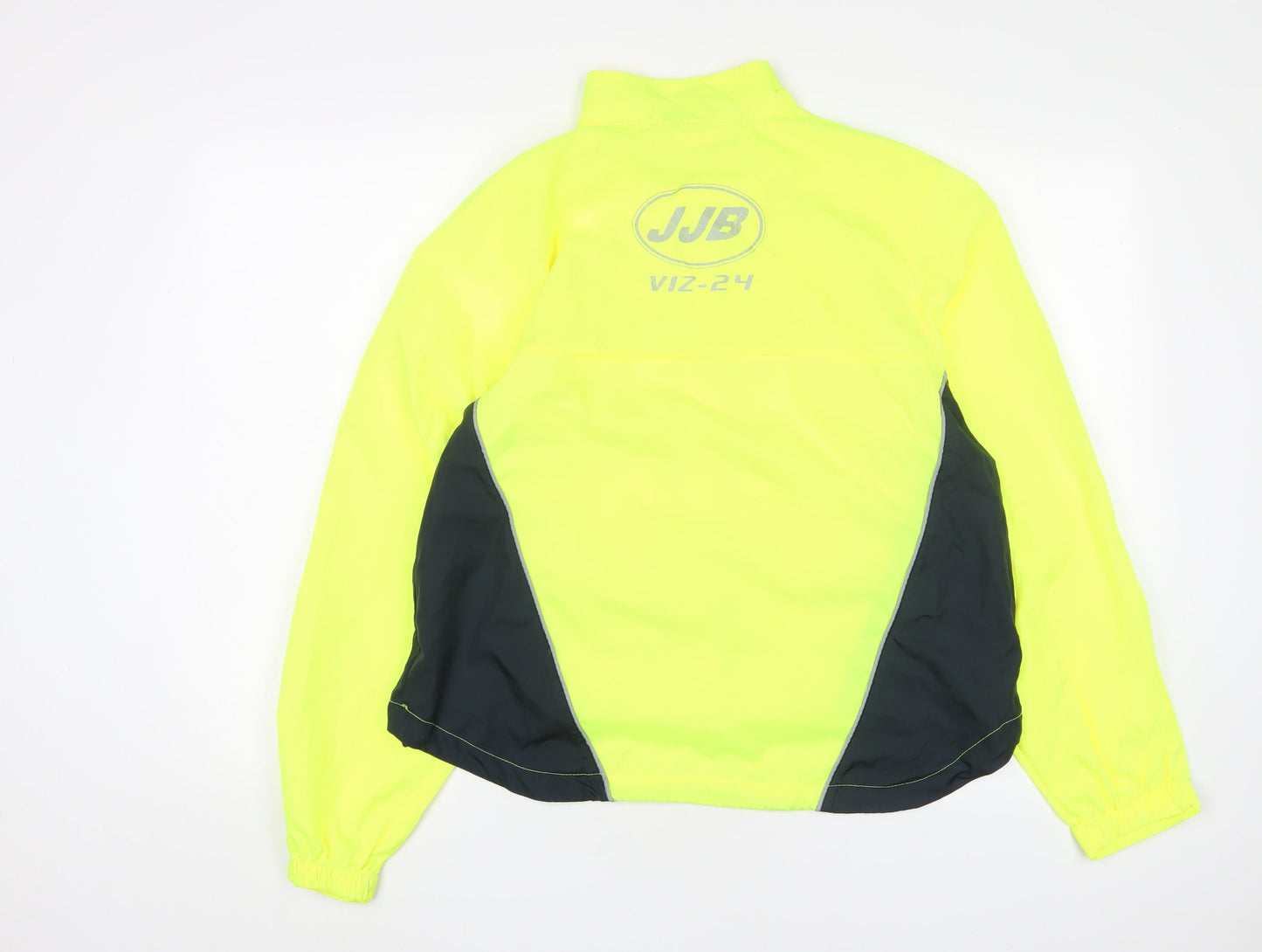 JJB Viz-24 Womens Yellow Polyester Pullover Casual Size 18 High Neck Zip
