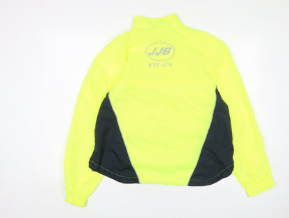 JJB Viz-24 Womens Yellow Polyester Pullover Casual Size 18 High Neck Zip