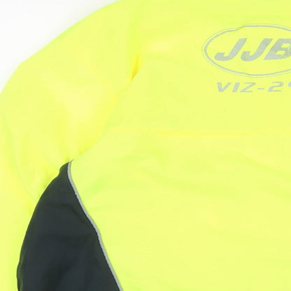 JJB Viz-24 Womens Yellow Polyester Pullover Casual Size 18 High Neck Zip