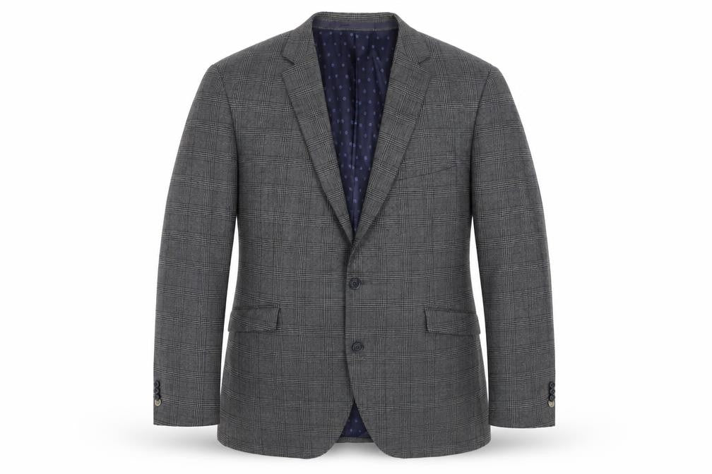 Mens UK Size 48 Brook Taverner Regular Grey Suit Jacket