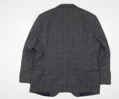 Mens UK Size 48 Brook Taverner Regular Grey Suit Jacket