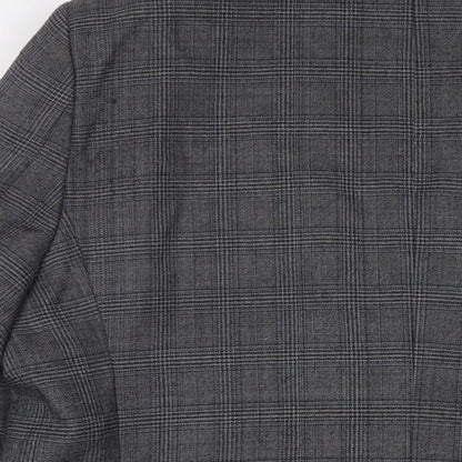 Mens UK Size 48 Brook Taverner Regular Grey Suit Jacket
