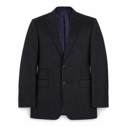 Marks and Spencer Mens Grey Striped Wool Jacket Suit Jacket Size 42 Regular