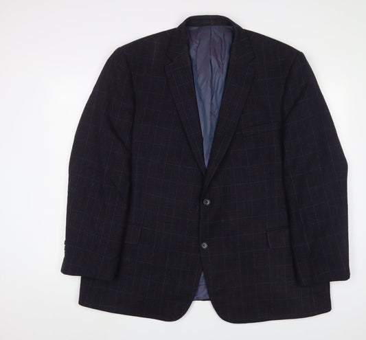 Mens UK Size 48 Brook Taverner Regular Blue Suit Jacket