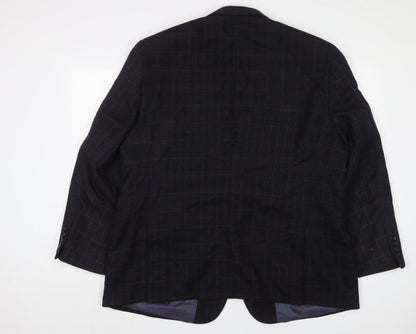 Mens UK Size 48 Brook Taverner Regular Blue Suit Jacket