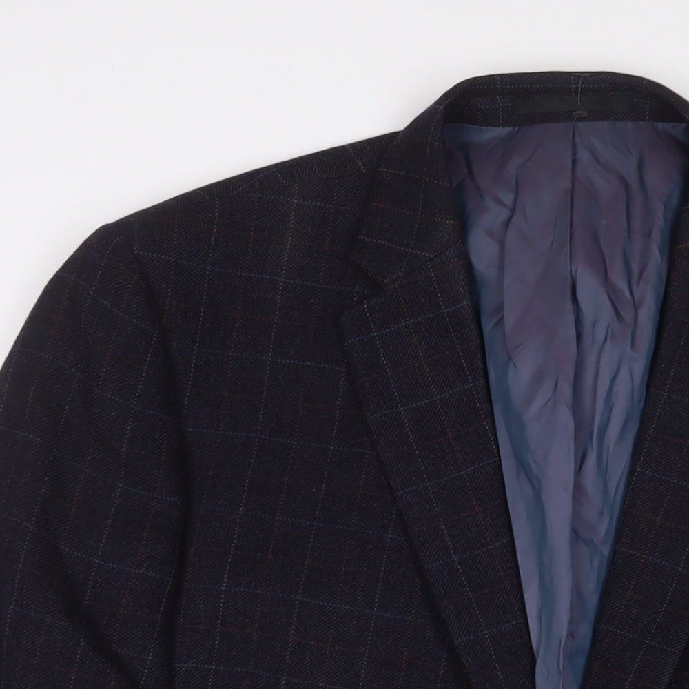 Mens UK Size 48 Brook Taverner Regular Blue Suit Jacket