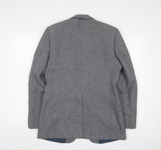 Mens UK Size 40 Burton Regular Grey Suit Jacket