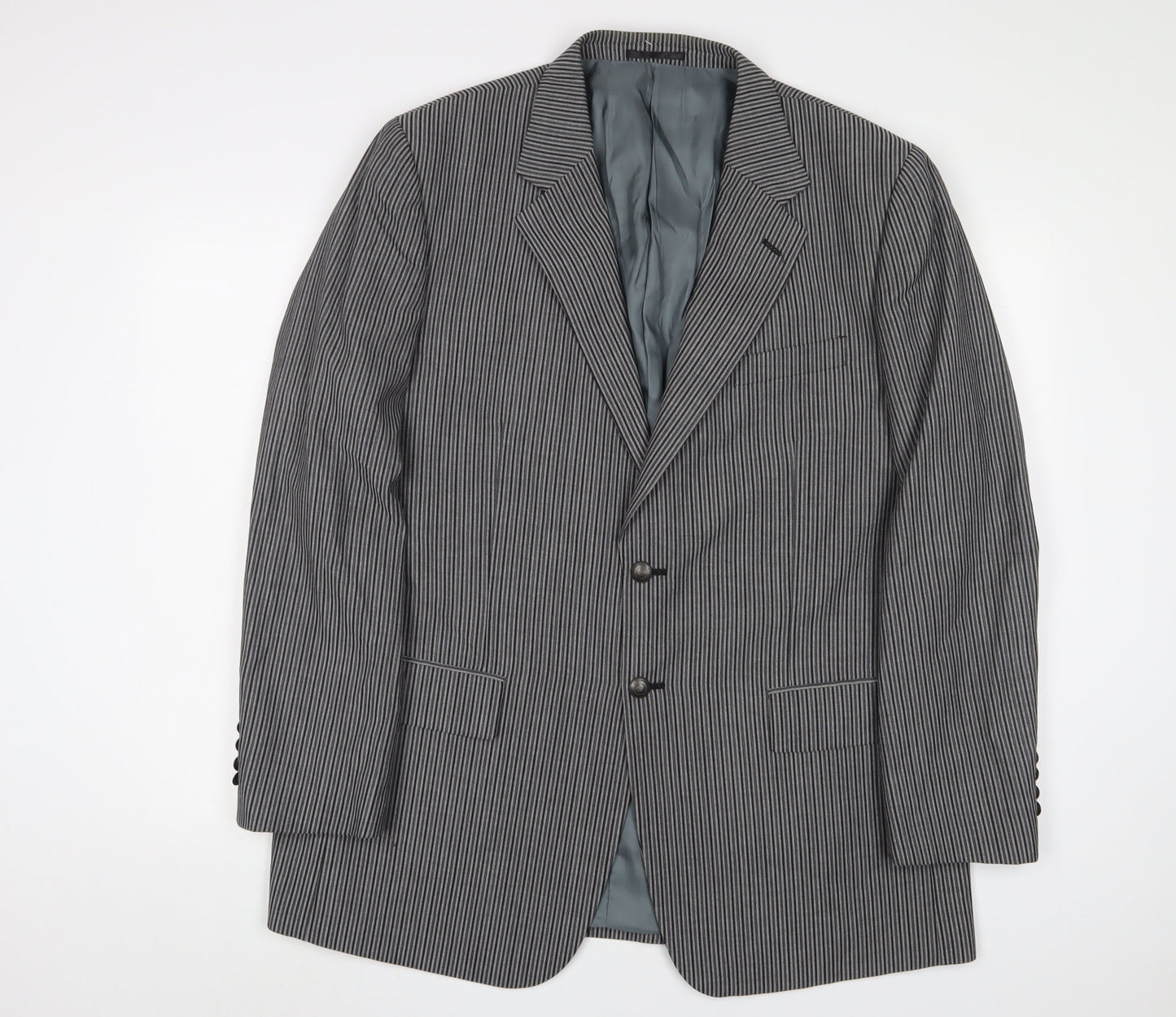 Mens UK Size 44 Brook Taverner Regular Grey Suit Jacket