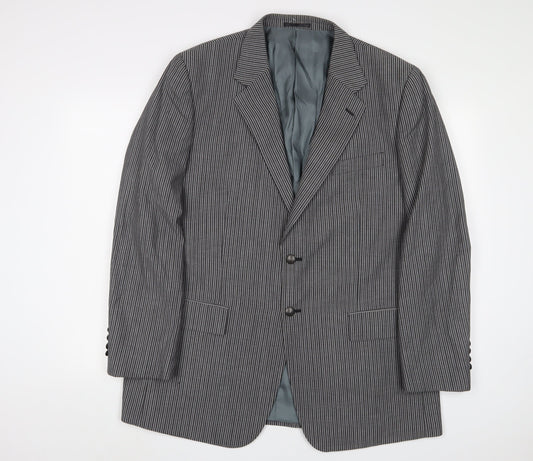 Mens UK Size 44 Brook Taverner Regular Grey Suit Jacket