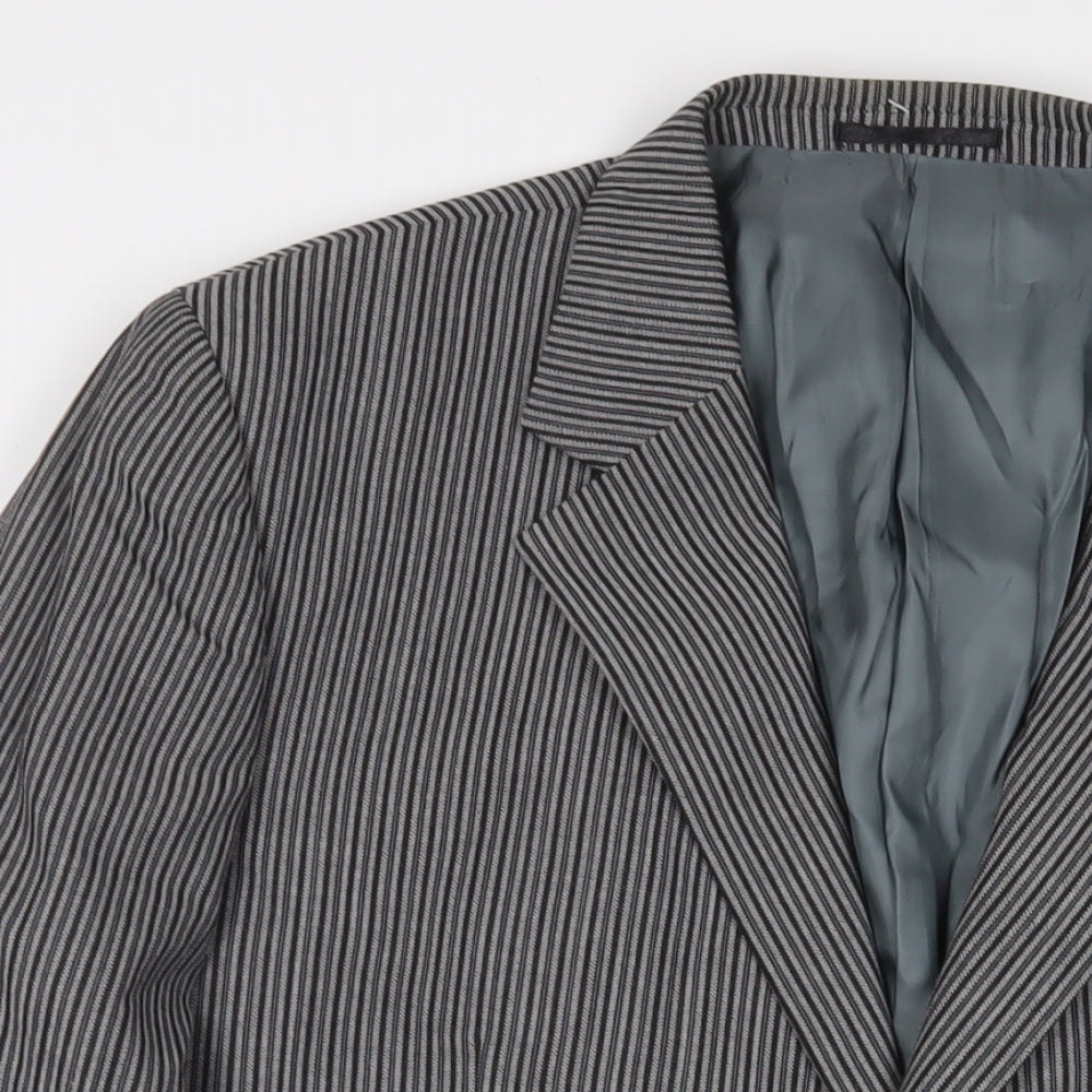 Mens UK Size 44 Brook Taverner Regular Grey Suit Jacket