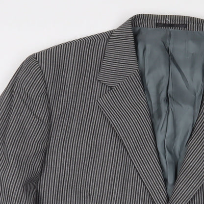 Mens UK Size 44 Brook Taverner Regular Grey Suit Jacket