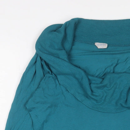 Womens UK Size 12 Oasis Blue Pullover Jumper