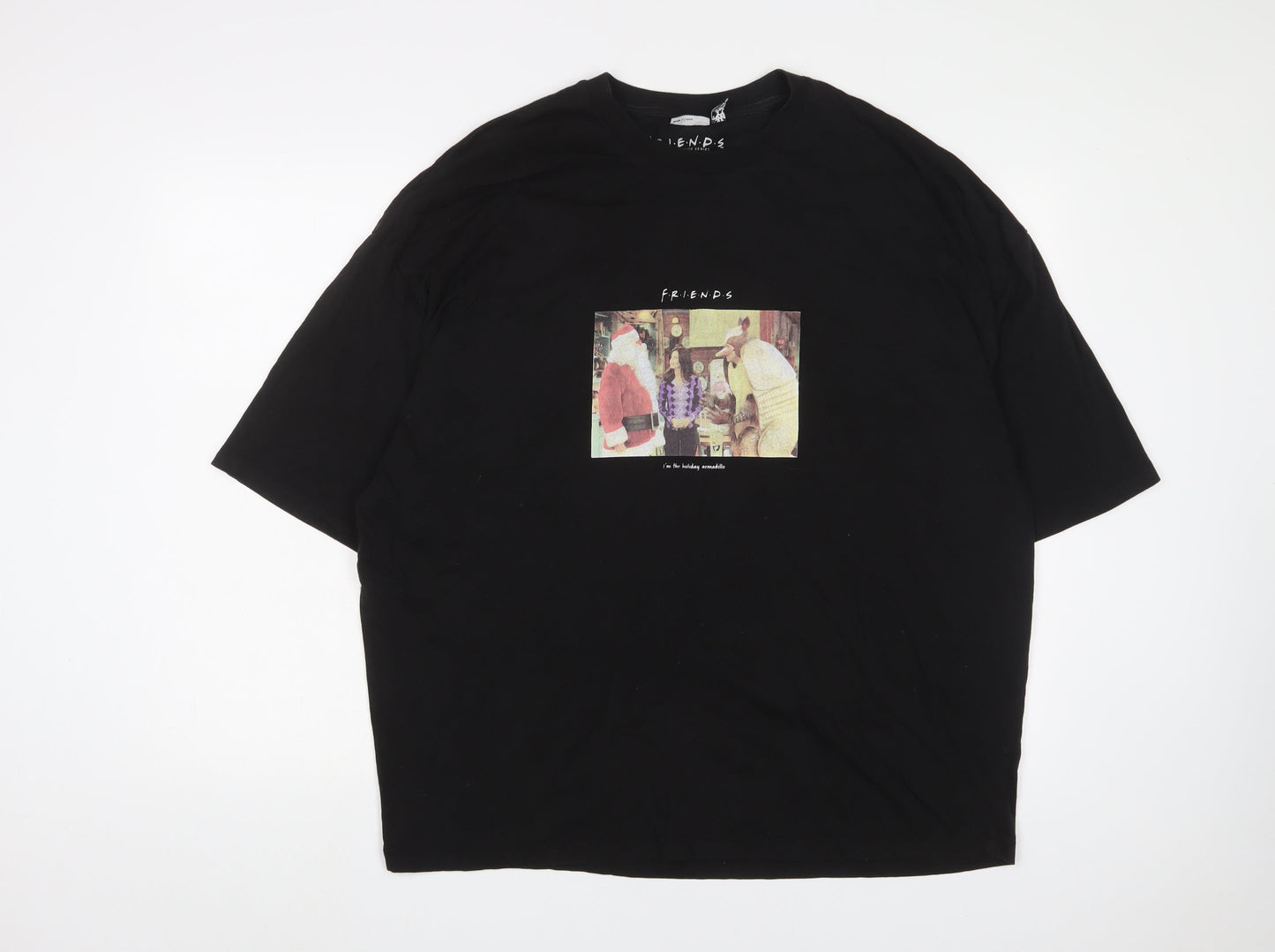 Womens UK Size L ASOS Black Basic T-Shirt