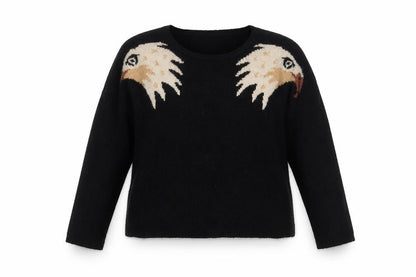 Womens UK Size 12 Yumi Black Pullover Jumper